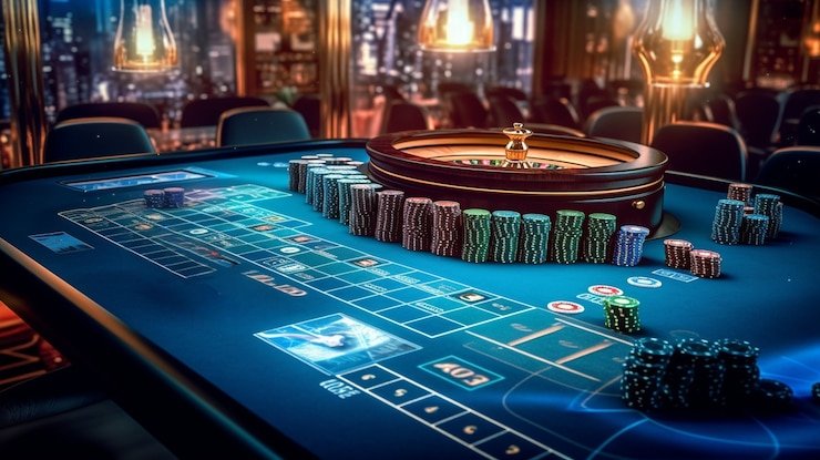 4d macau live dealer blackjack table with cards dealt and betting area